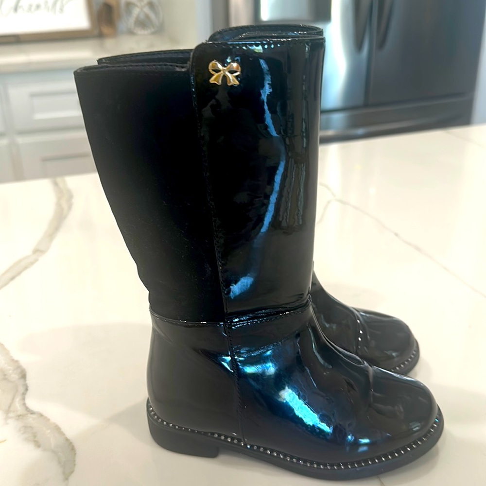 Black Toddler Boots Size 9